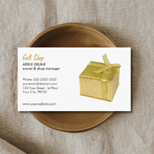 Minimal Elegant Gift Shop Visitkort