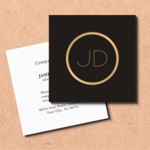 Minimal Elegant Grått Faux Guld Monogram Attorney