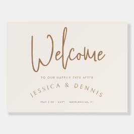 Minimal Elegant, handskriven välkomstsignal för Br