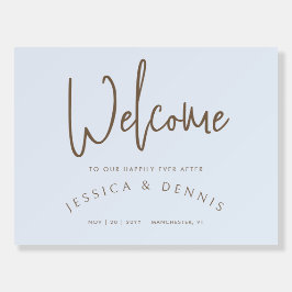 Minimal Elegant, handskriven välkomstsignal för Br