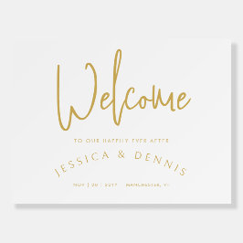 Minimal Elegant, handskriven välkomstsignal för Br