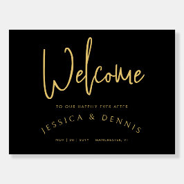 Minimal Elegant, handskriven välkomstsignal för Br