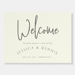 Minimal Elegant, handskriven välkomstsignal för Br