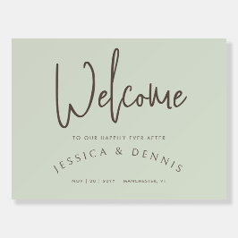 Minimal Elegant, handskriven välkomstsignal för Br