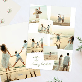 Minimal Elegant - jul, multifoto-album, 8 Julkort
