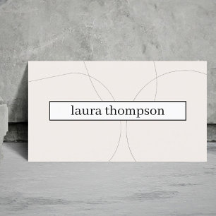 Minimal Elegant: Naturligt Linjer konsult Visitkort