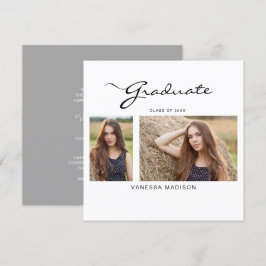 Minimal Elegant-skript | 2 Foto Studenten Meddelande