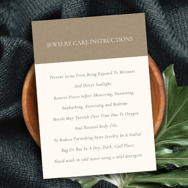 Minimal Elegant Soft Kraft Benvit Judervård Visitkort (Skapare uppladdad)