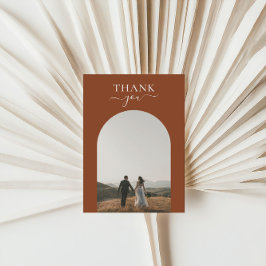 Minimal Elegant Terracotta Arch Bröllop Tack