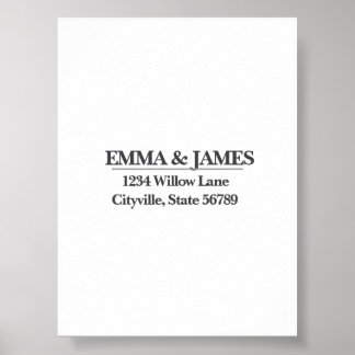 Minimal Elegant Wedding Welcome Sign – Ivory Marbl Poster