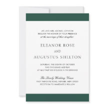 Minimal Emerald Grönt Modern allt på ett Bröllop