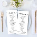 Minimal, enkel enkel meny för baslivsmedel i Bröll<br><div class="desc">Det här är en minimalistisk enkel bröllop-meny. Matmatmeny i drinkapetizer dessert bord-meny minimalialistisk,  ren svart vit,  ren</div>