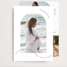 minimal enkel ljusbågsfotokollage baby gravid