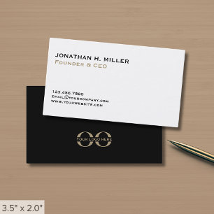 Minimal enkel Logotyp för företag Visitkort