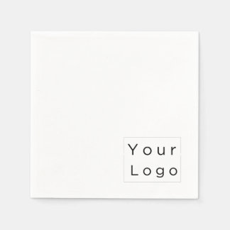 Minimal, enkel logotyp, värdbädd & frukostinfo pappersservett