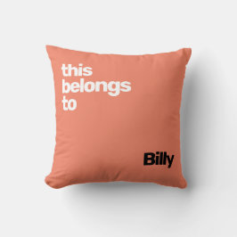 minimal enkel modern blå kudde