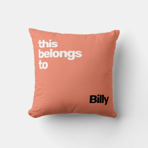 minimal enkel modern blå kudde