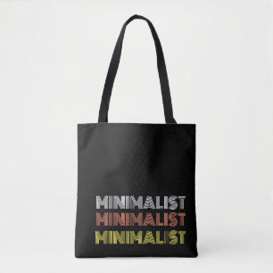 minimal enkel, modern text monokrom tygkasse
