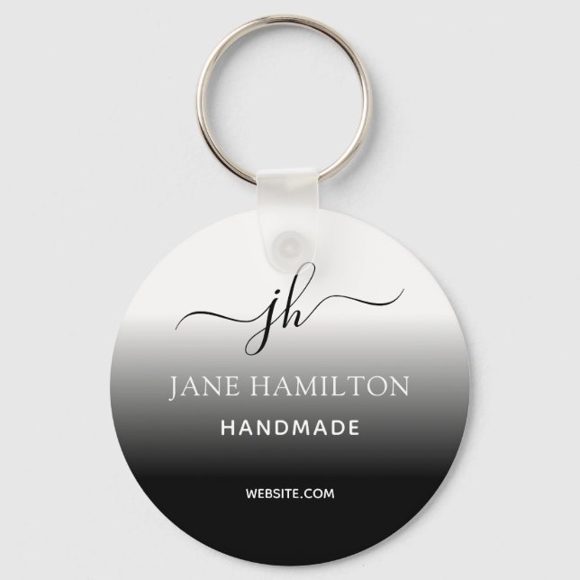 Minimal enkel nyckelkedja för Business Logotyp Nyckelring (Framsida)