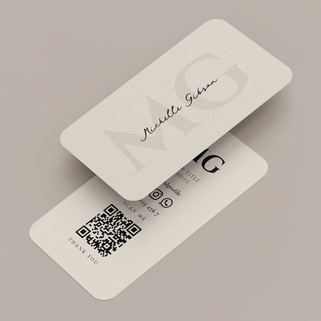 Minimal enkel och modern professionell visitkort (Professional Minimal Simple Sand Modern Business Card
)