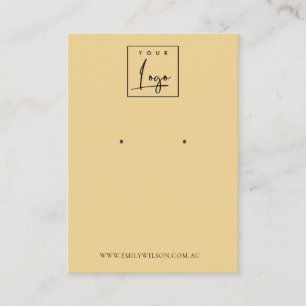 Minimal enkel Ochre-Gult, Visning för avläsning Visitkort