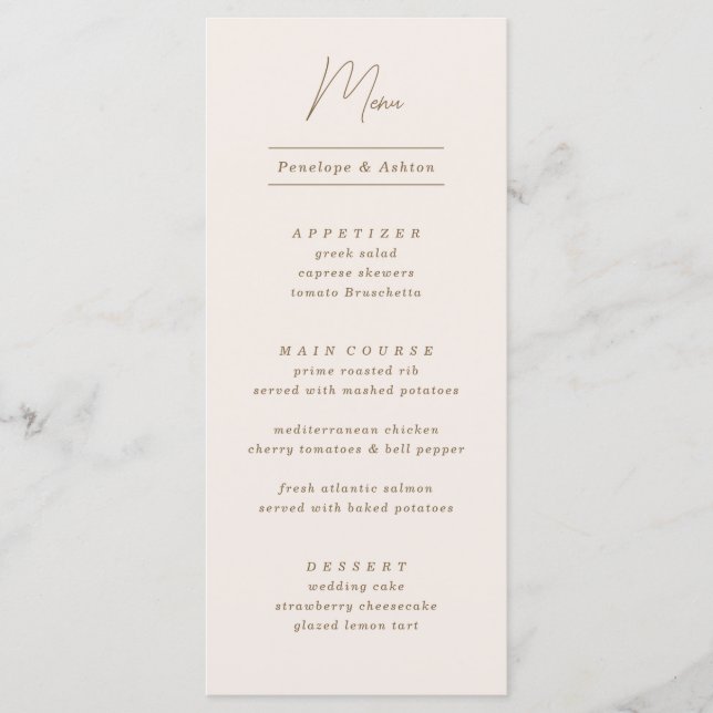 Minimal enkel Ornate Ram Meny (Framsida)