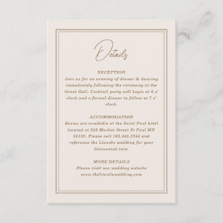 Minimal enkel Ornate Ram Tilläggskort