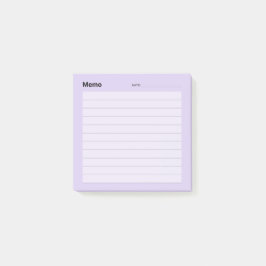 Minimal enkel PM-rad Post-it Block