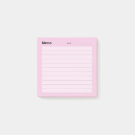 Minimal enkel PM-rad Post-it Block
