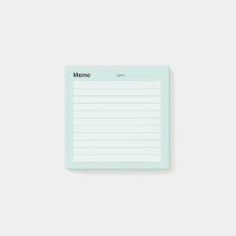 Minimal enkel PM-rad Post-it Block