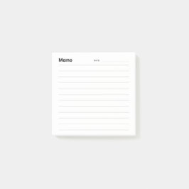 Minimal enkel PM-rad Post-it Block