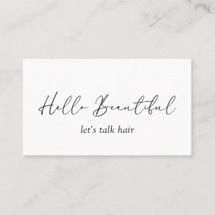 Minimal enkel QR-kodmodern Hair Stylist-Elegant Visitkort