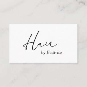 Minimal enkel QR-kodmodern Hair Stylist-Elegant Visitkort
