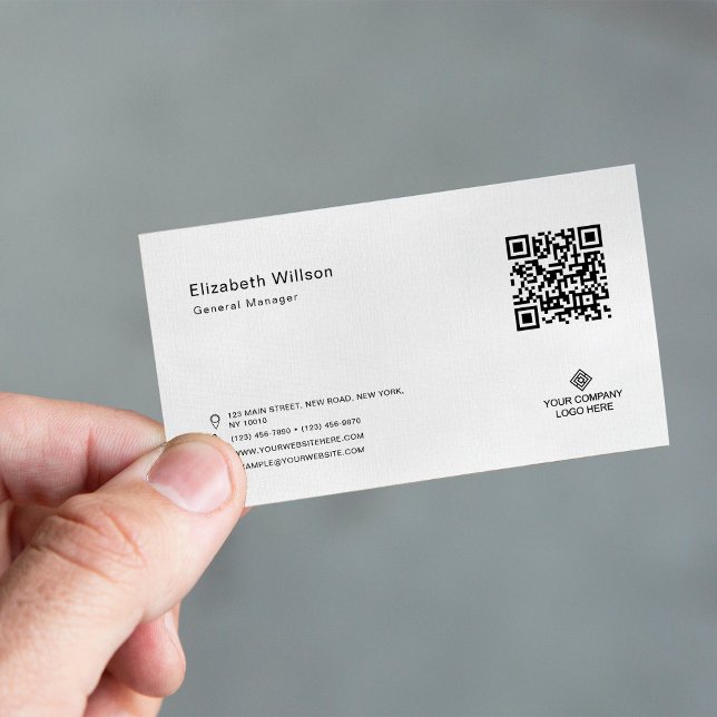 Minimal enkel QR-Professionell för Business Logoty Visitkort (Skapare uppladdad)