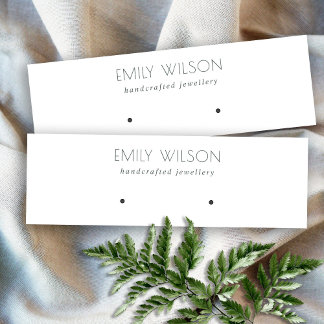 Minimal enkel Visning för svartvitt och vitljus Mini Visitkort