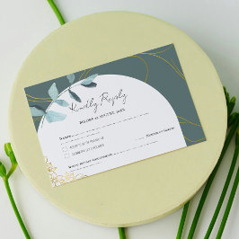 Minimal Eukalyptus Grey & Guld-Chic-accenter OSA Kort