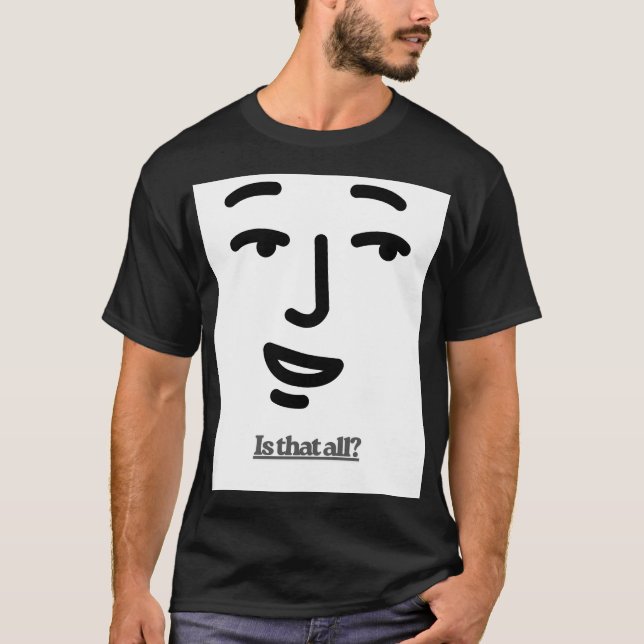 Minimal Face Typography T Shirt (Framsida)