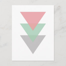 Minimal Färgad av trianglar Vykort