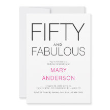 Minimal femtio och Fabulous femtionde Födelsedagsf