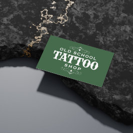 Minimal fet tatuerare visitkort