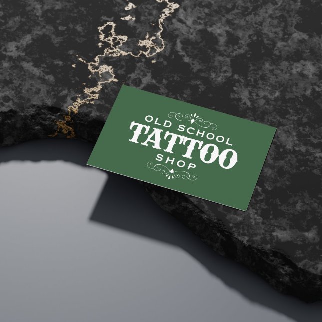 Minimal fet tatuerare visitkort (Skapare uppladdad)