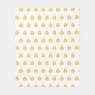 Minimal Fire Flame Icon Hot Lit Aesthetic Graphic Fleecefilt