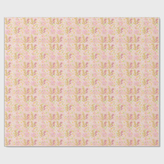 Minimal Floral Doodle Pattern –Pastel Pink pattern Presentpapper