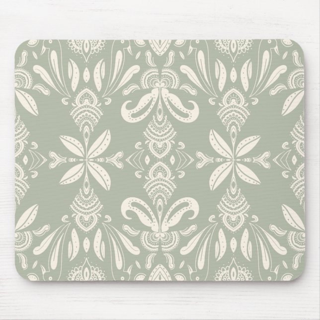 Minimal Floral Pattern Mouse Pad Musmatta (Framsidan)