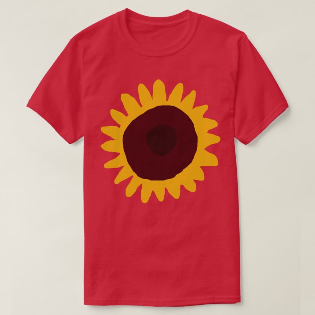 Minimal Flower-Abstrakt T Shirt (Design framsida)