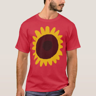 Minimal Flower-Abstrakt T Shirt
