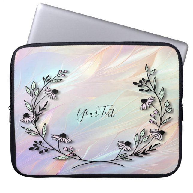 Minimal Flower Laptop sleeve (Framsidan)