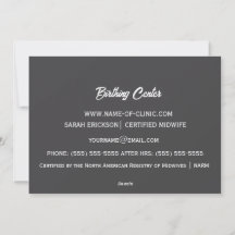 Minimal födelse-doula Nyföddvård Design