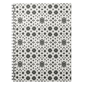 Minimal folkgeometri Sömlöst mönster Anteckningsbok