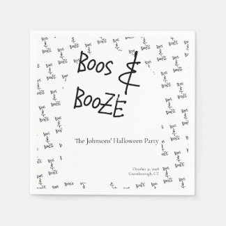 Minimal för Boos och Sprit Halloween fest Pappersservett